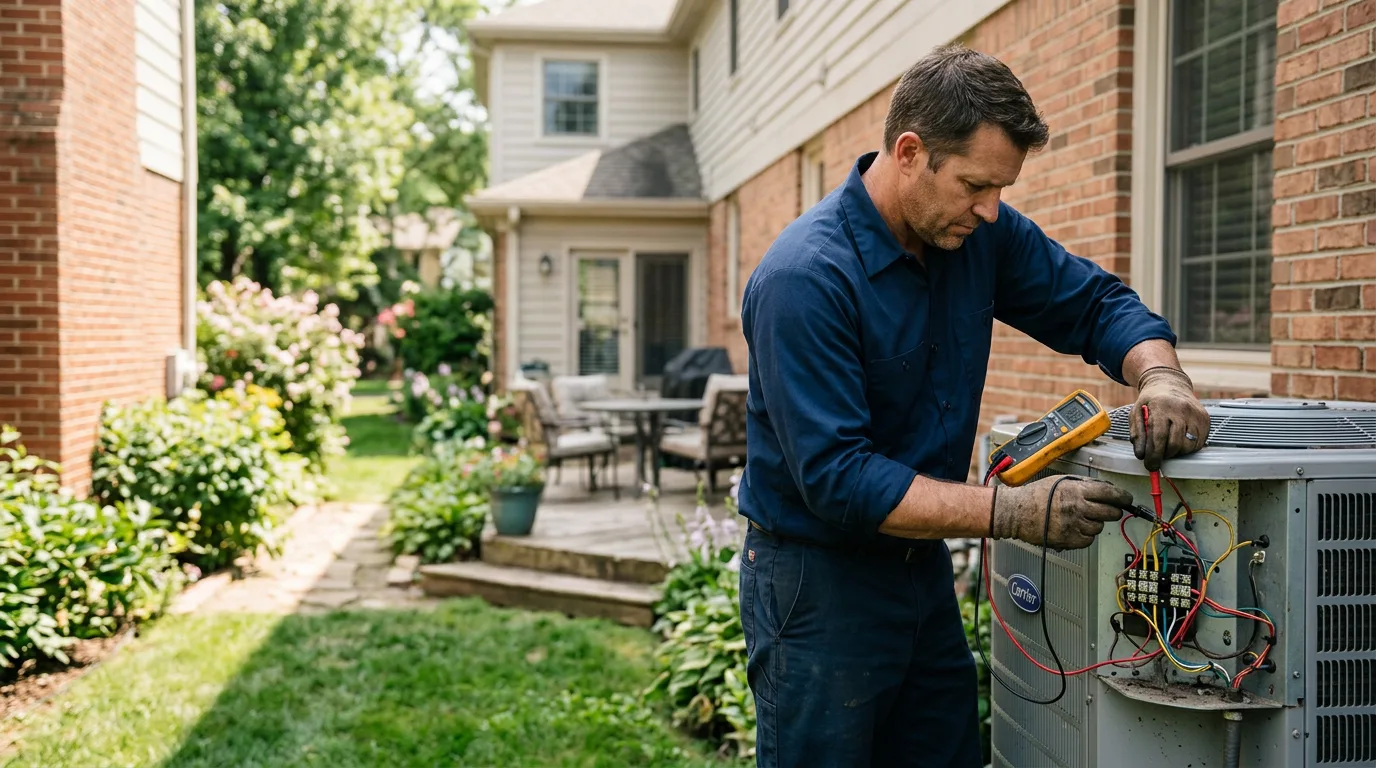 HVAC technician working near Westfield, NJ